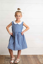Load image into Gallery viewer, Navy Check Dress
