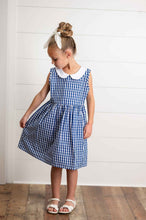 Load image into Gallery viewer, Navy Check Dress

