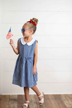 Load image into Gallery viewer, Navy Check Dress
