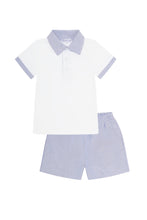 Load image into Gallery viewer, Navy Boy Capri Set
