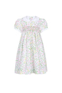 Berry Wildflowers Woven Smocked Dress