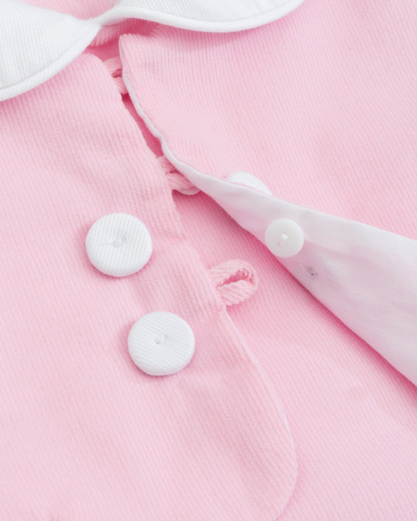 The Capelet Dress in Miriam - Pink Pinwale Corduroy