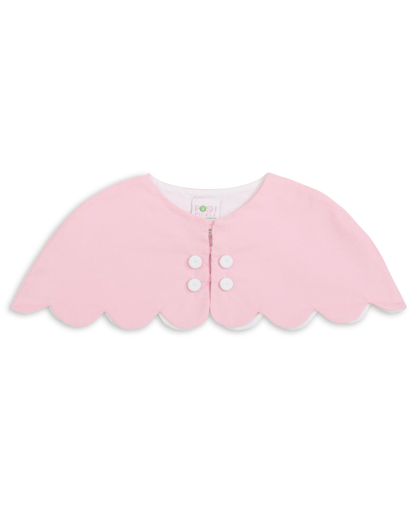 The Capelet Dress in Miriam - Pink Pinwale Corduroy