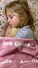 Load image into Gallery viewer, Personalized Baby Blanket, Toddler Blanket, Throw Blanket
