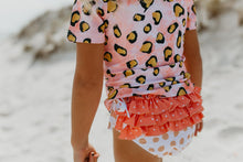 Load image into Gallery viewer, Sophie Pink Lep Rash Guard Swimsuit
