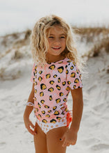 Load image into Gallery viewer, Sophie Pink Lep Rash Guard Swimsuit
