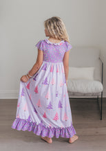 Load image into Gallery viewer, Purple Tree Lounge Gown

