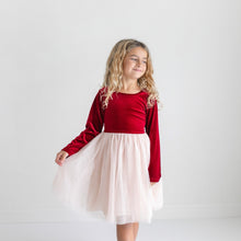 Load image into Gallery viewer, Red Velvet Tulle Dress
