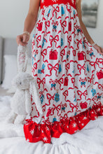 Load image into Gallery viewer, Red Bow Lounge Gown
