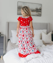 Load image into Gallery viewer, Red Bow Lounge Gown
