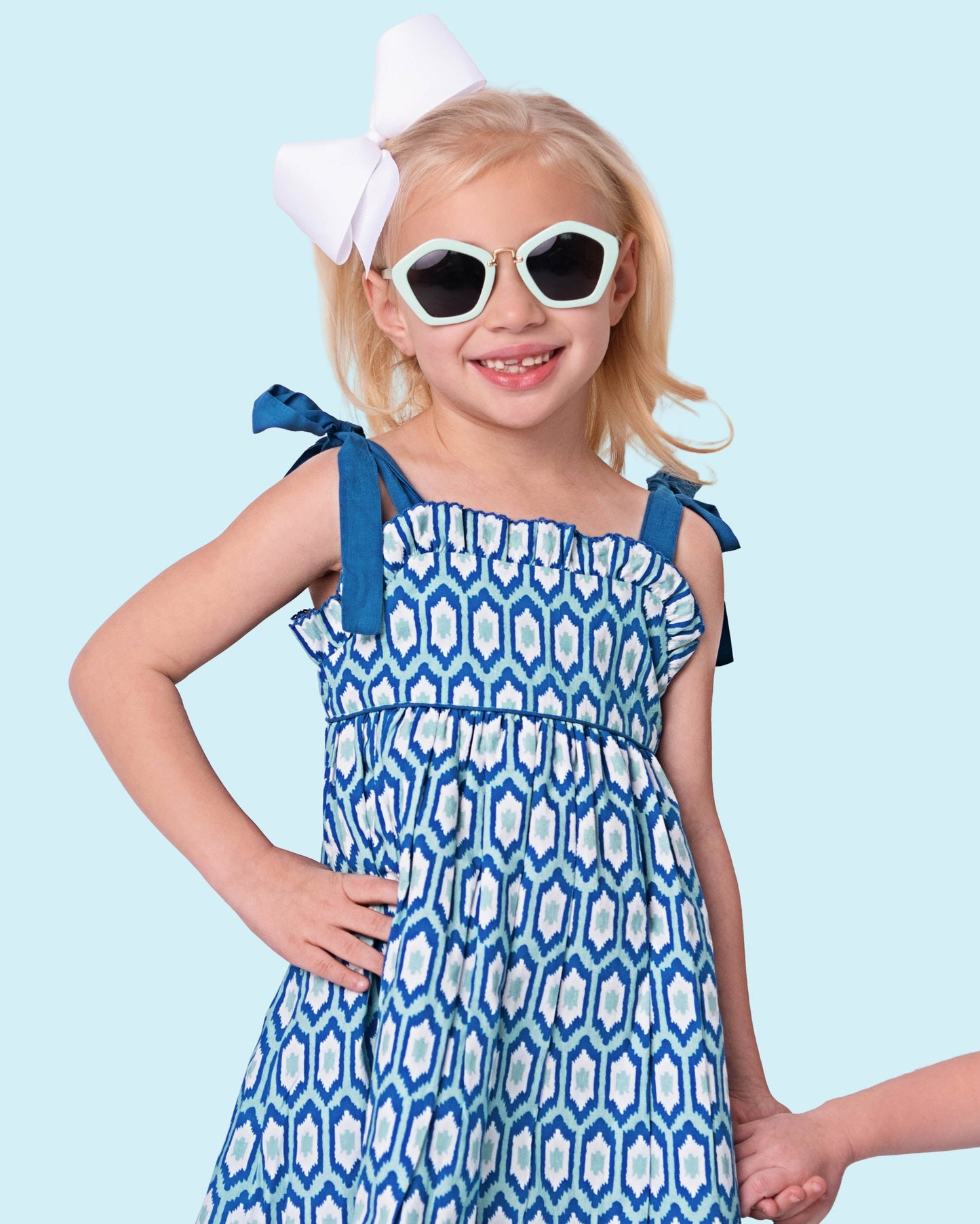 Blue Ikat Sun Dress- FINAL SALE