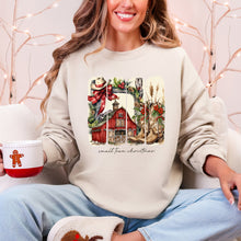 Load image into Gallery viewer, Small Town Christmas, Country, Farm Life, Santa Sweatshirt
