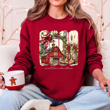 Load image into Gallery viewer, Small Town Christmas, Country, Farm Life, Santa Sweatshirt
