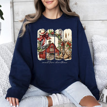 Load image into Gallery viewer, Small Town Christmas, Country, Farm Life, Santa Sweatshirt

