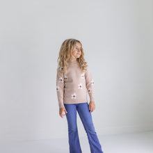 Load image into Gallery viewer, Beige Flower Sweater
