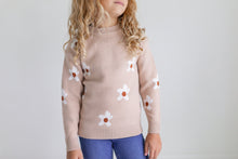 Load image into Gallery viewer, Beige Flower Sweater
