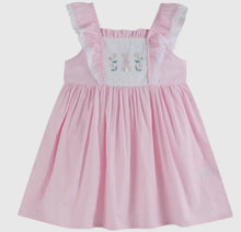 Load image into Gallery viewer, Pink Bunny Ruffle Shoulder Dress - Image #6
