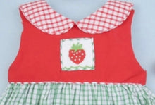 Load image into Gallery viewer, Strawberry Hand Smocked Baby Dress - Image #3
