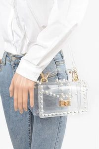 Pearl Studs Transparent Statdium Clear Bag - Image #6