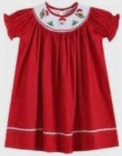 Load image into Gallery viewer, Red Santa and Reindeer Bishop dress - Image #1
