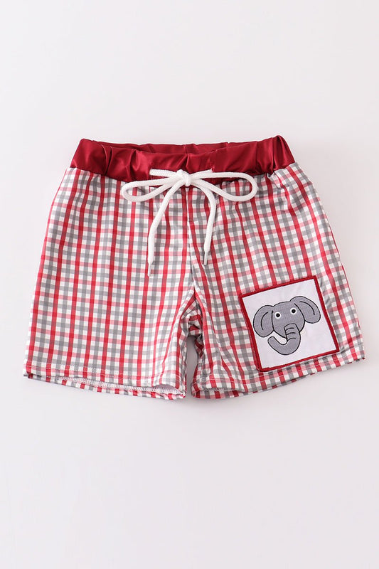 Alabama elephant embroidery boy swim trunks - Abbies Place