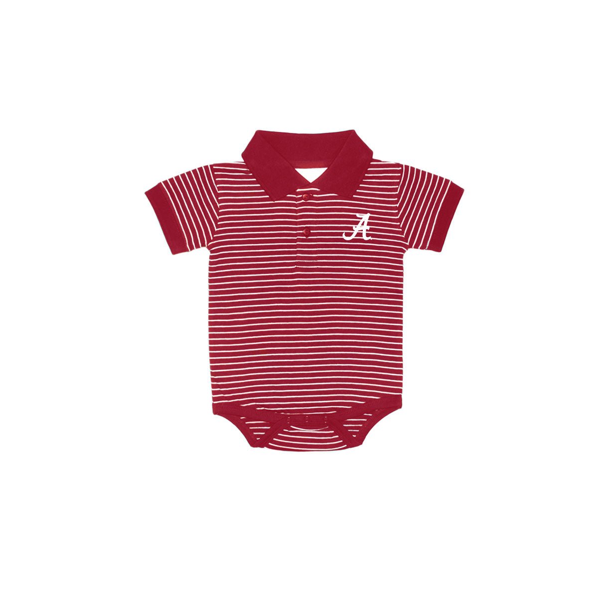 Alabama Strip Jersey Golf Shirt Creeper (268) - Abbies Place