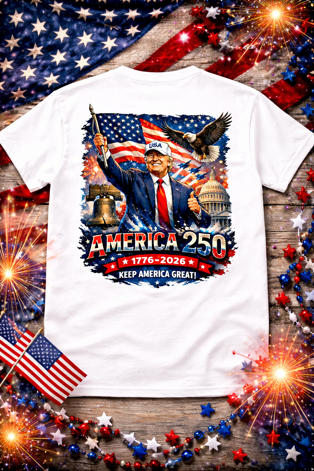 America 250 Patriot Tee Shirt - Abbies Place