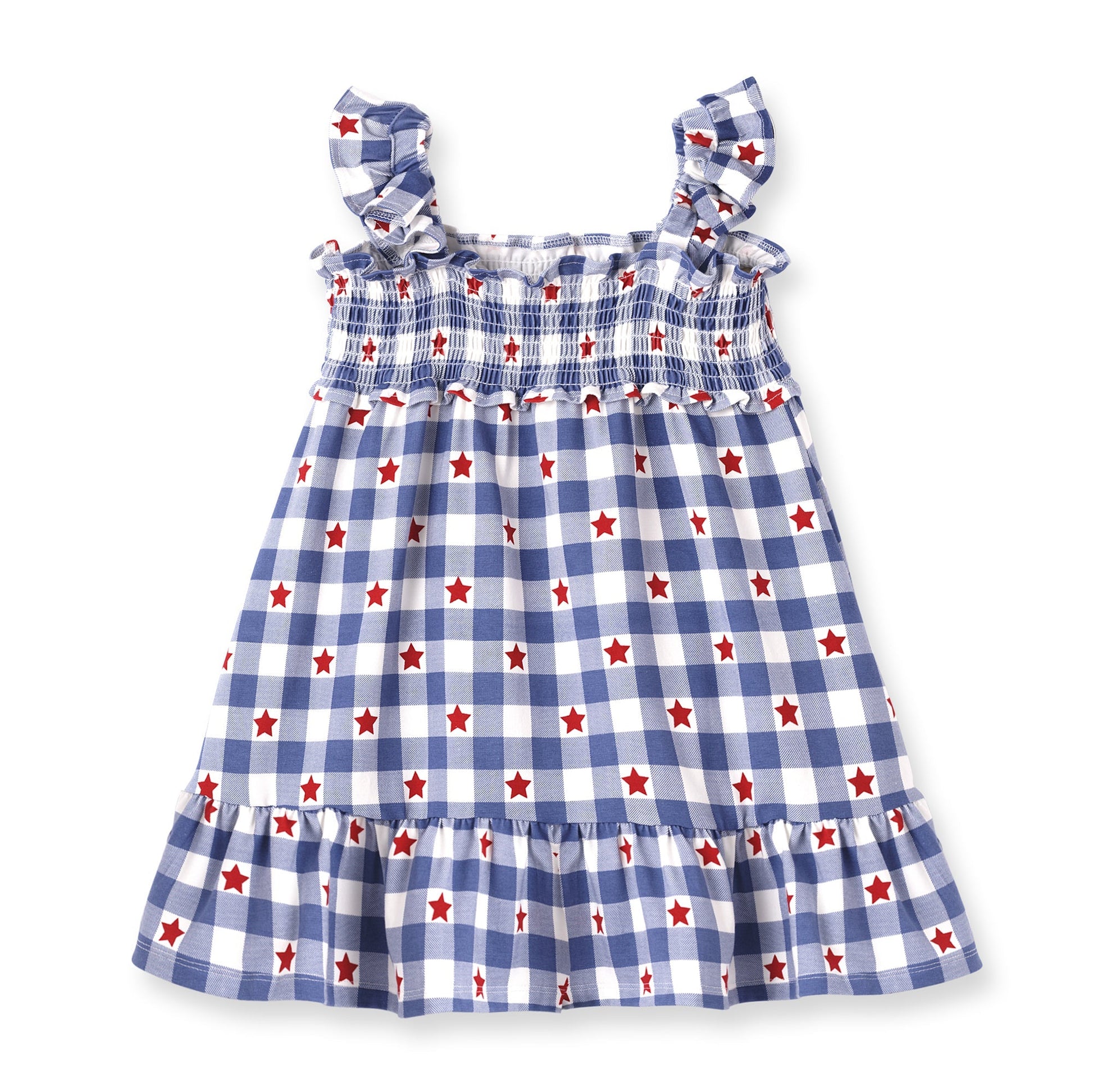 Americana Bamboo Smocked Dress - 4th of July - Abbies Place