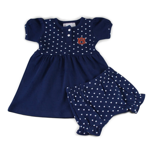 Auburn Girl's Heart Dress with Bloomers - Abbies Place