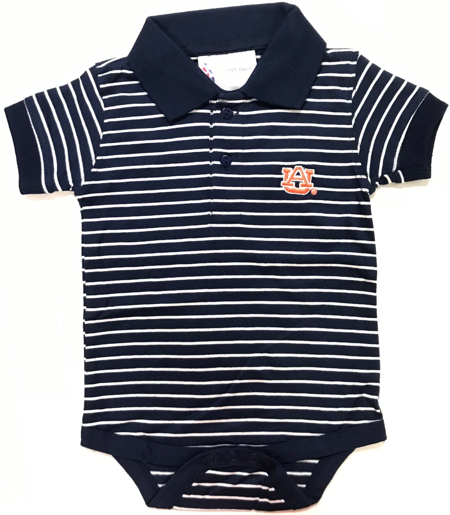 Auburn Jersey Stripe Golf Creeper - Abbies Place