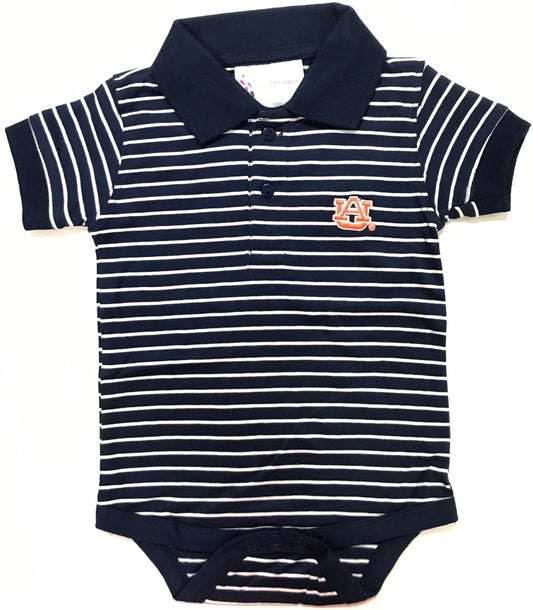 Auburn Jersey Stripe Golf Creeper - Abbies Place