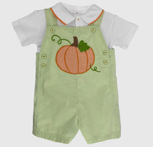 Load image into Gallery viewer, Pumpkin Applique Shortalls - Image #1
