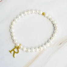 Load image into Gallery viewer, Freshwater Pearl Initial Charm Bracelet - Image #16
