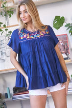 Load image into Gallery viewer, Solid Flared Short Sleeve Top - Image #19
