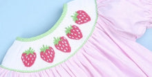 Load image into Gallery viewer, Strawberry Fields Hand Smocked Bishop Dress - Image #2
