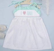 I Love Dad Smocked Girl Sundress - Image #1