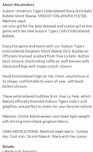 Load image into Gallery viewer, ETA 6/15-Auburn Tigers Embroidered Girls Baby Bubble Charlotte - Image #2
