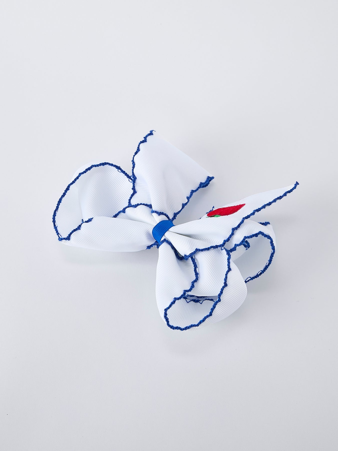 Back to School Apple Bow Hair Clip 6.25 Inch - Abbies Place