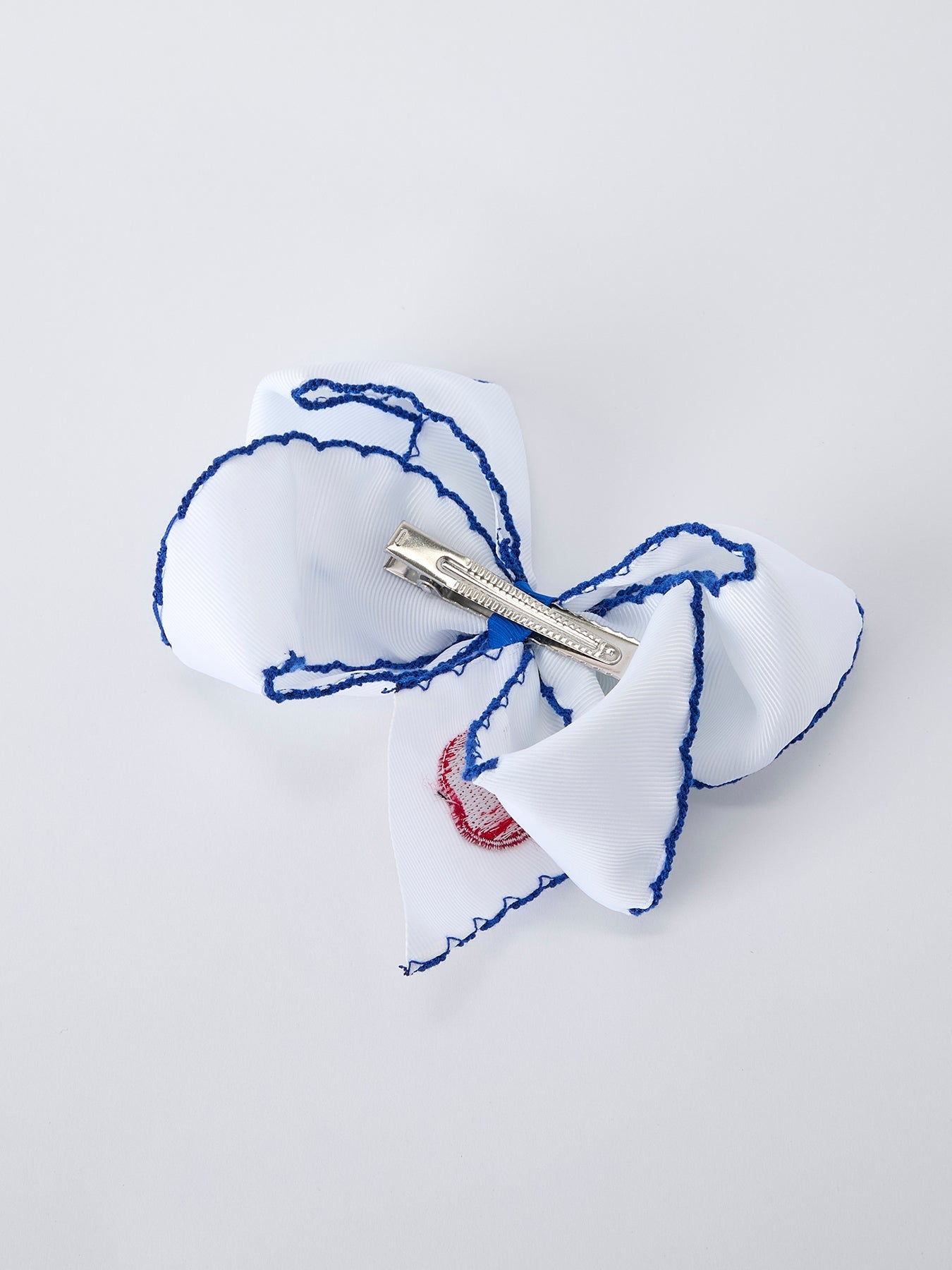Back to School Apple Bow Hair Clip 6.25 Inch - Abbies Place