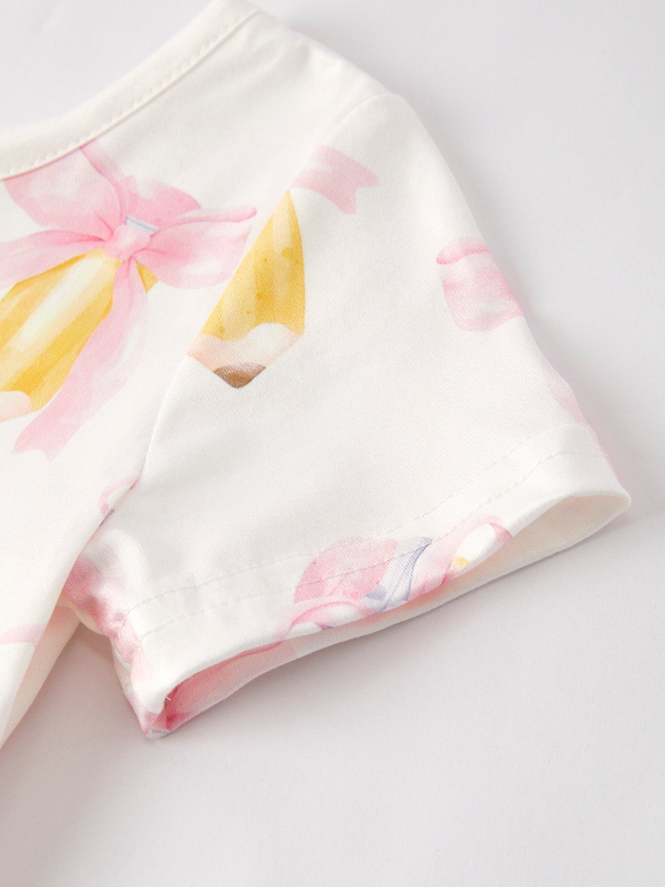 Back to School Bow Pencil Print Girls Dress - Abbies Place