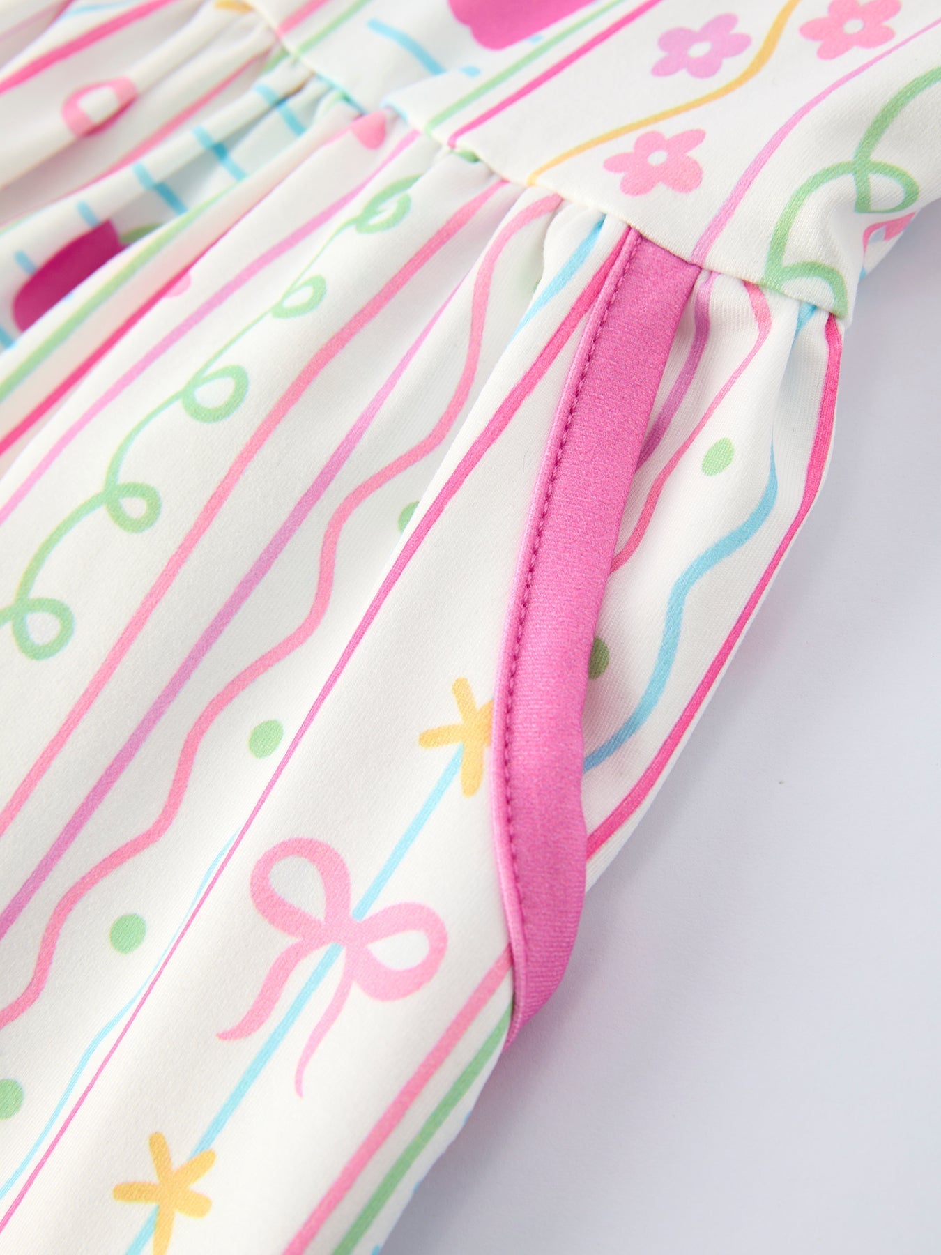 Back to School Girl Short Sleeve Dress Pocket Detail - Abbies Place