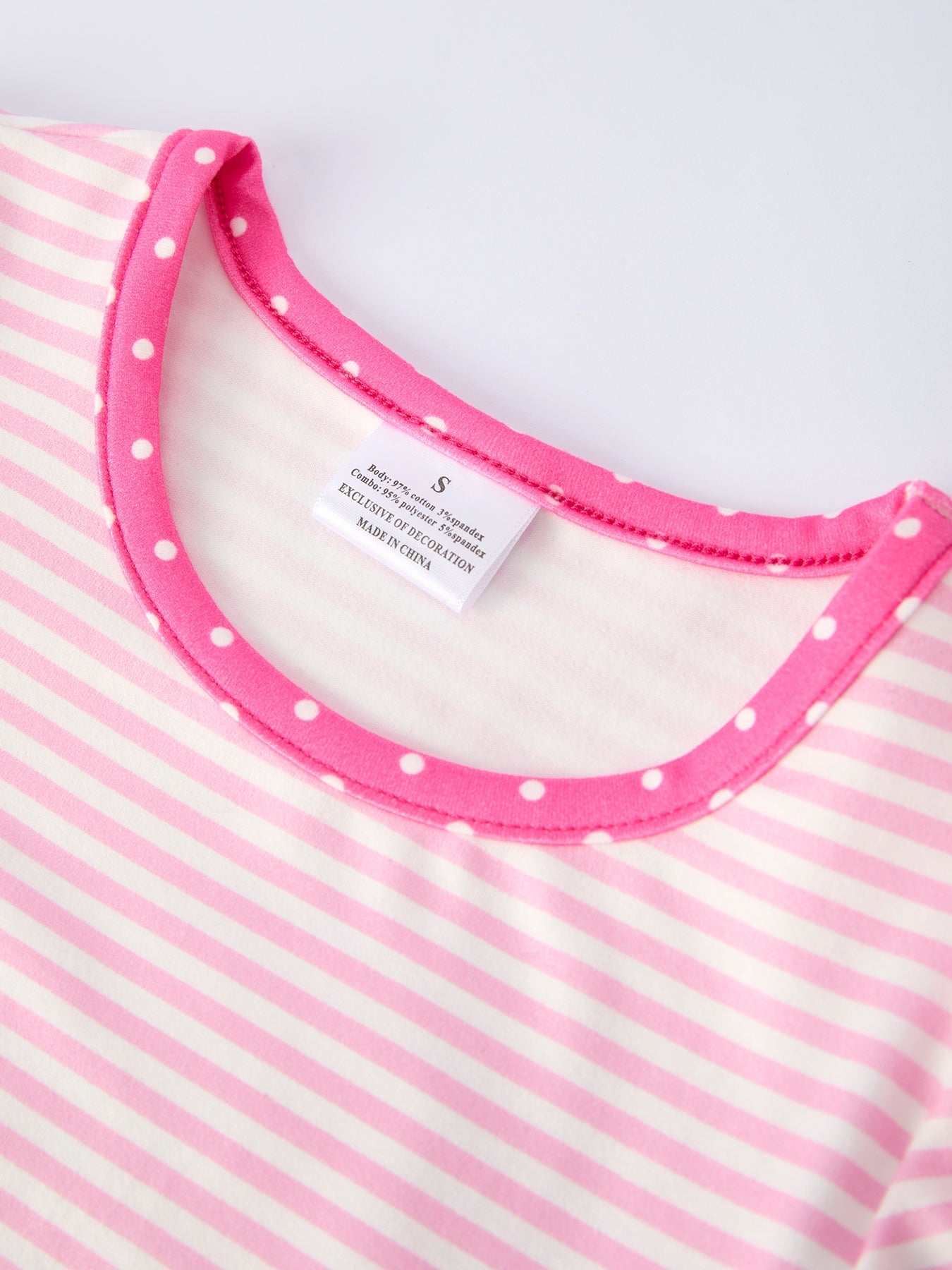Back To School Girls' Pencil Applique Striped Set - Abbies Place