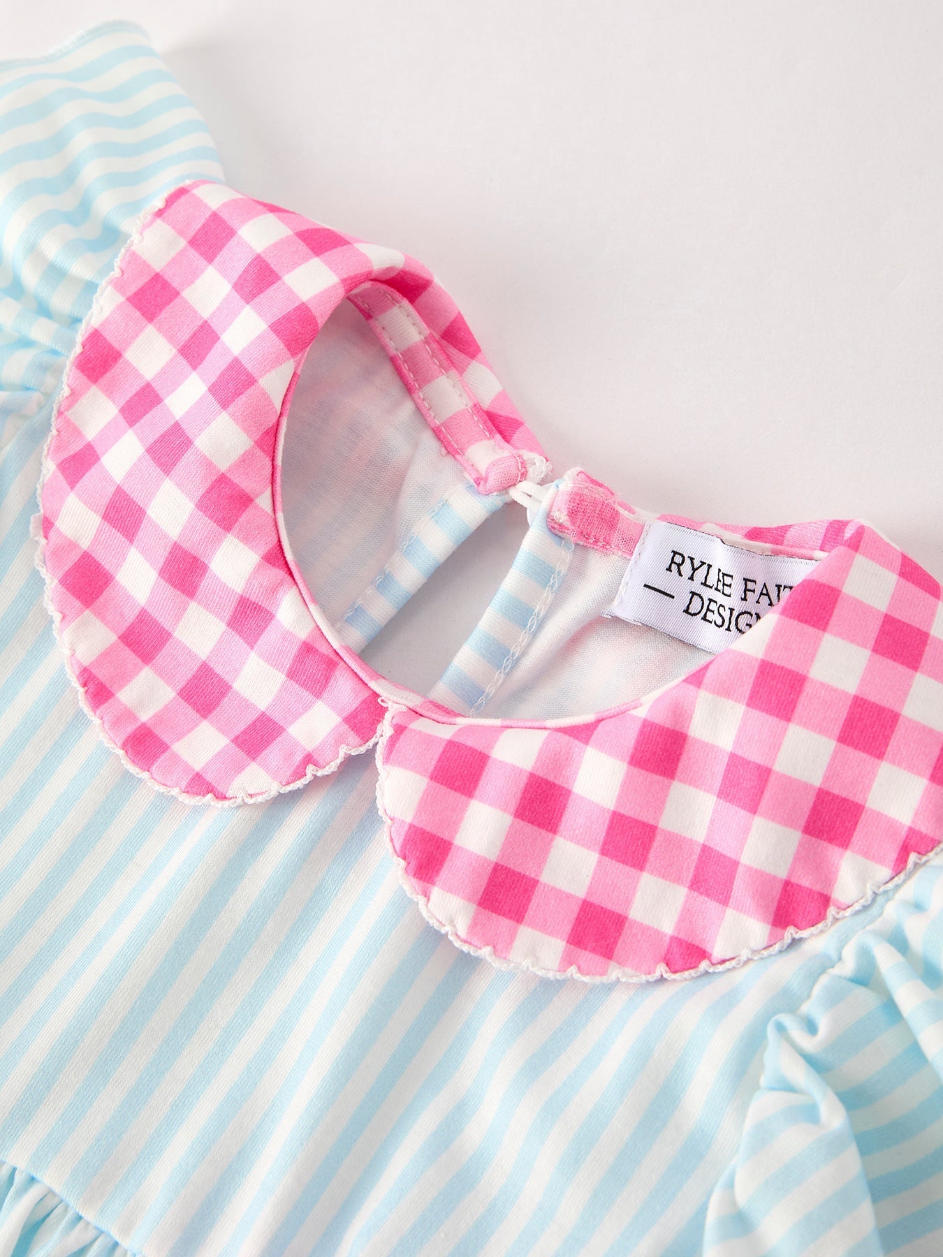 Back To School Girls Striped lapels Bow Dress - Abbies Place
