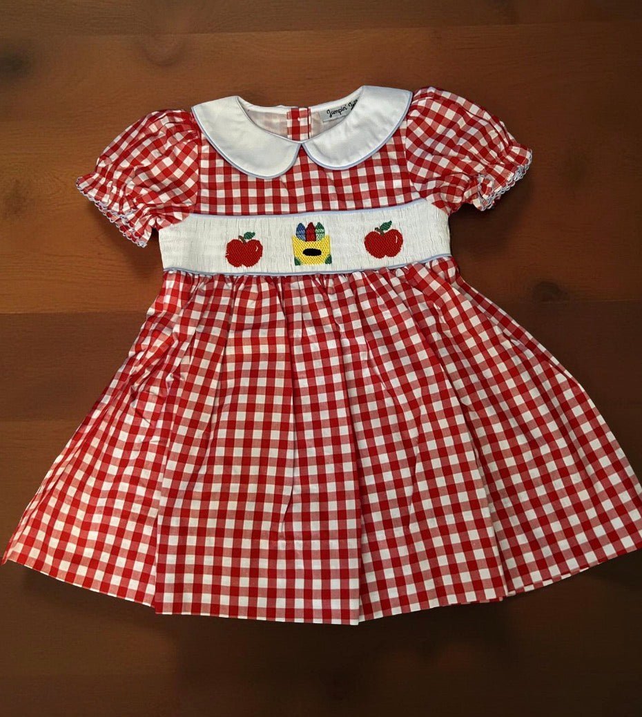 Back to School Hand Smocked Dress - Abbies Place