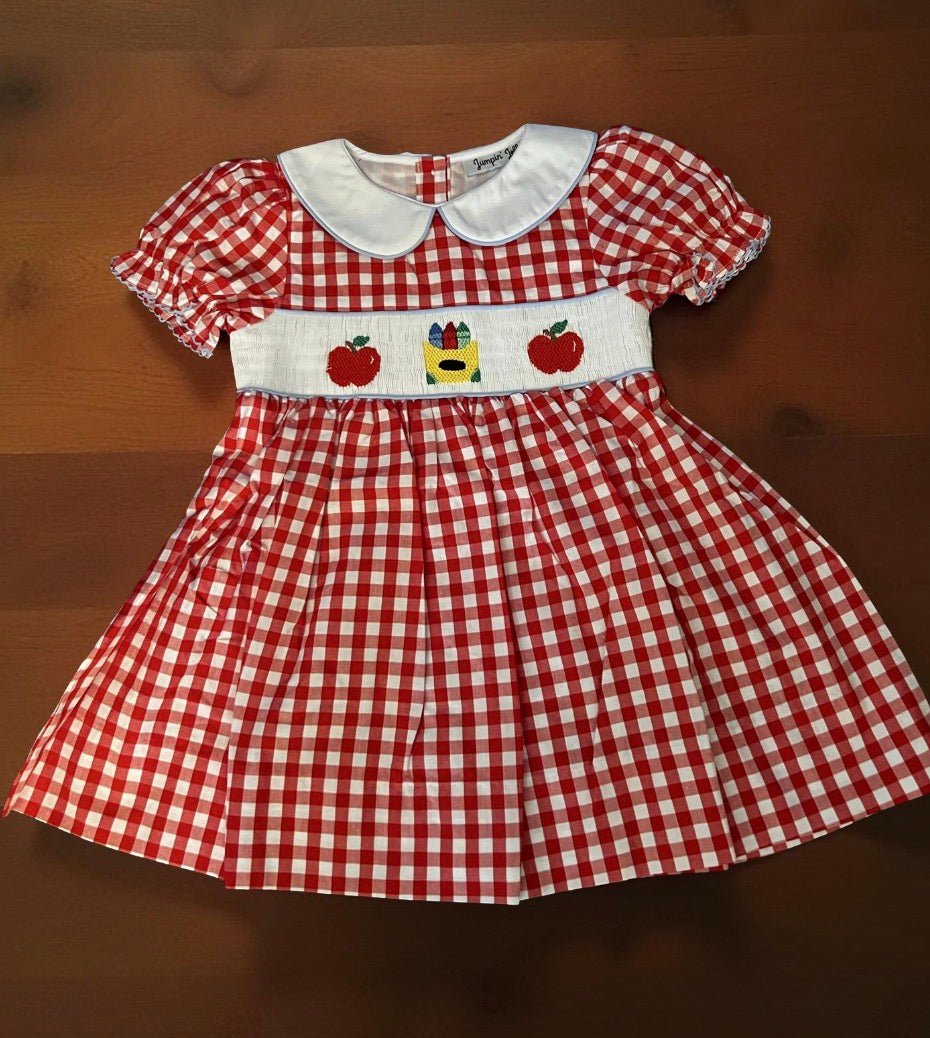 Back to School Hand Smocked Dress - Abbies Place