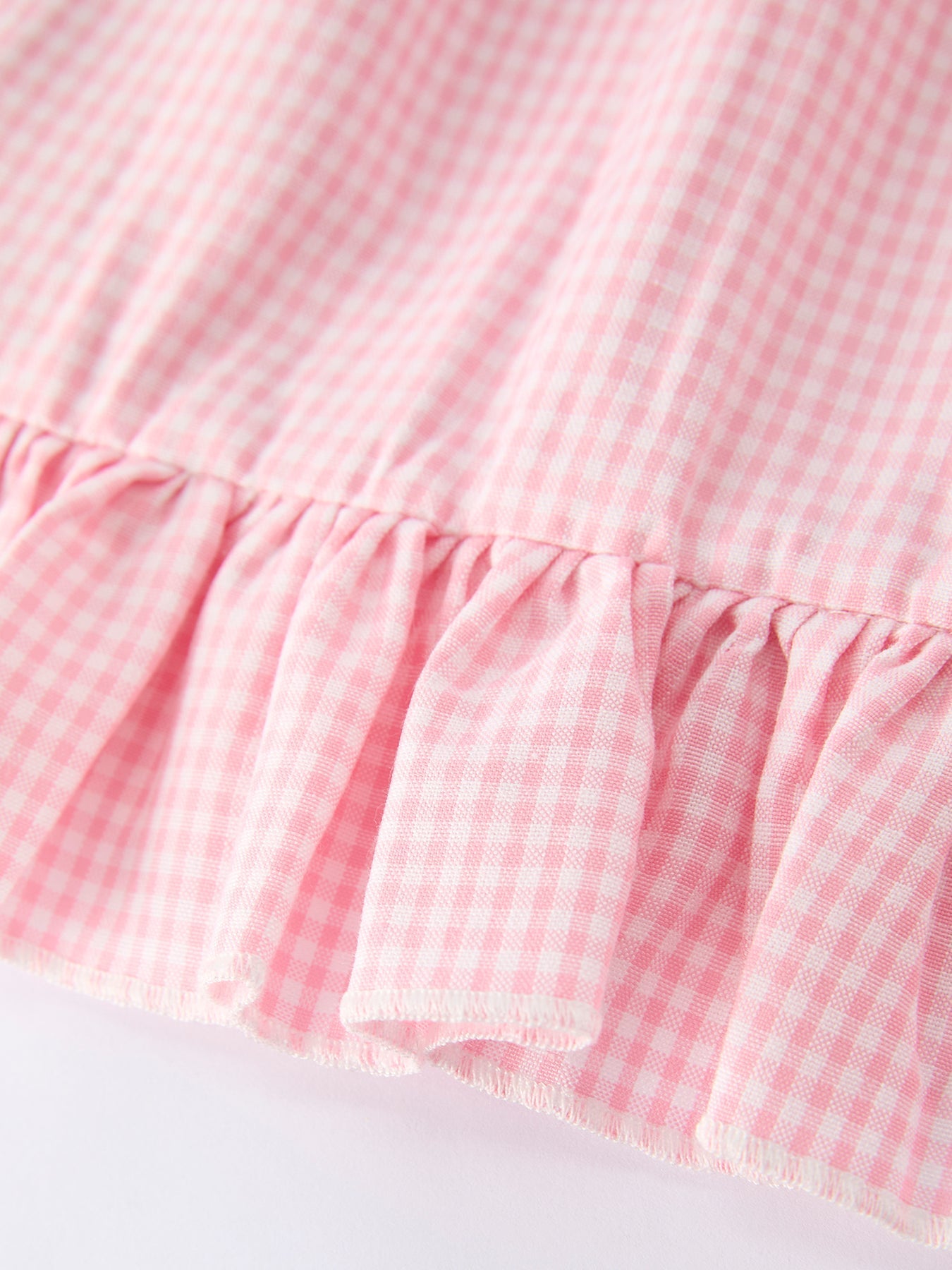 Back to School Pencil Plaid Girls Smocked Ruffle Collar Dress - Abbies Place