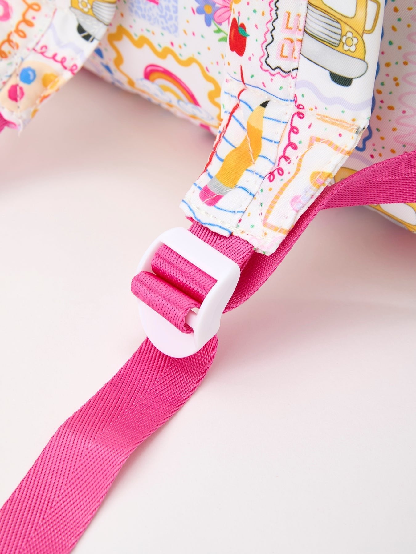 Back to School Print Girls Backpack Ruffle Bag - Abbies Place