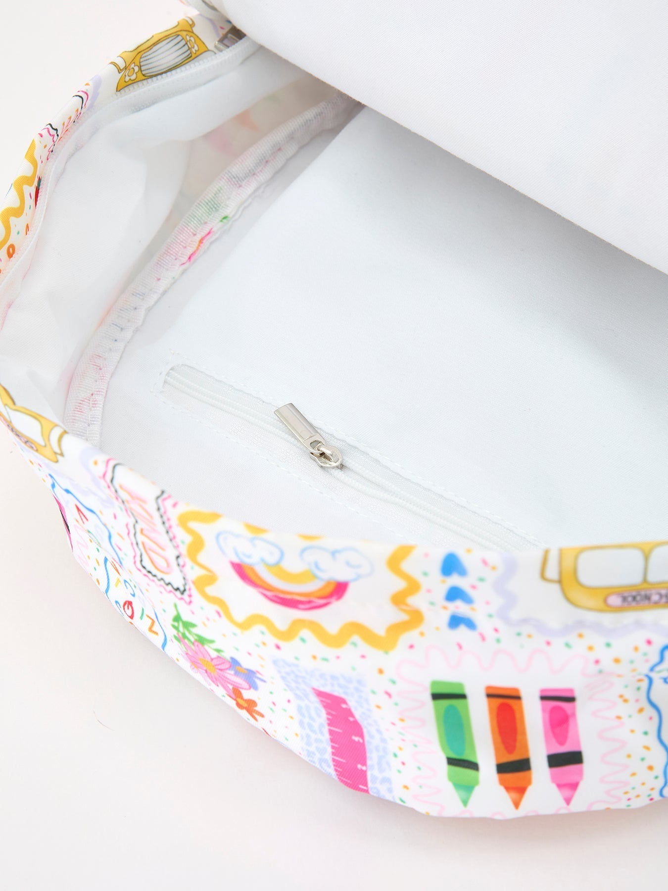 Back to School Print Girls Backpack Ruffle Bag - Abbies Place