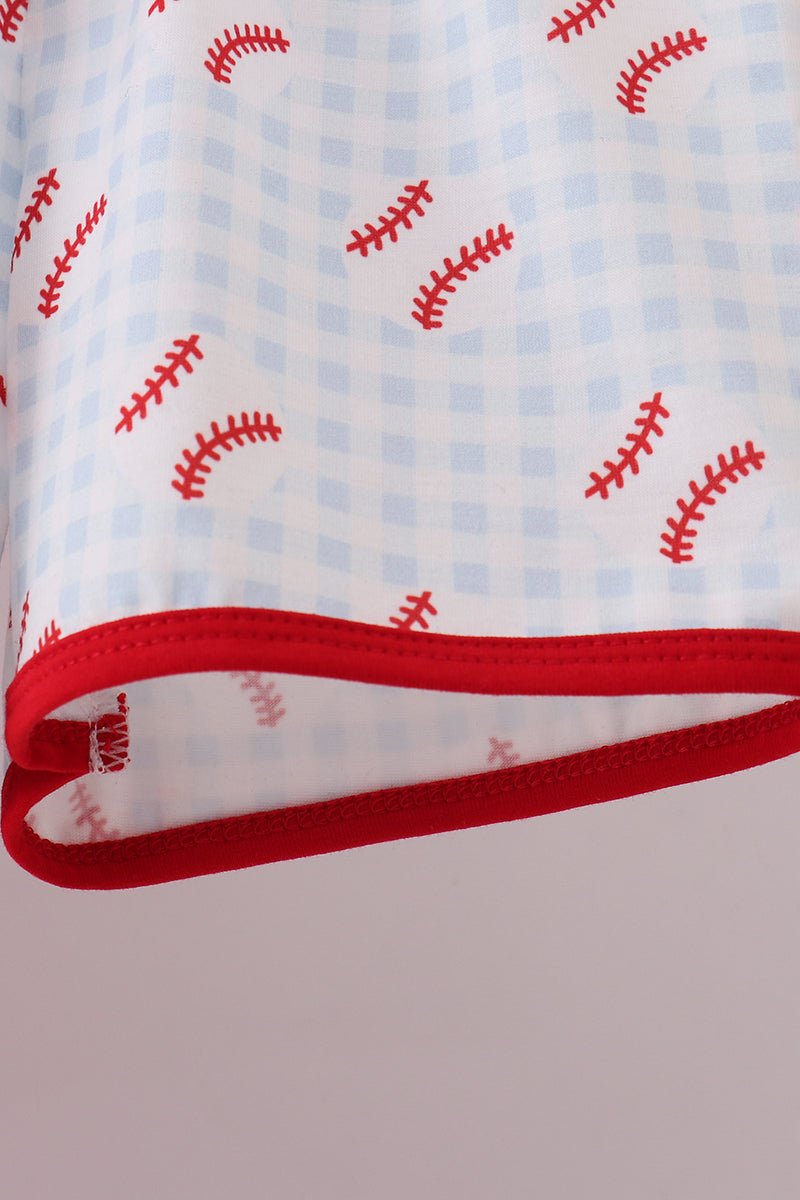 Baseball applique shorts set - Abbies Place