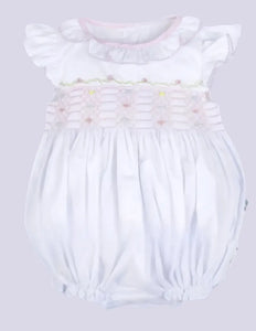 Geometric Smocking Baby Bubble - Image #1